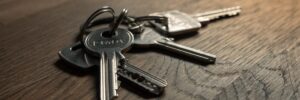 Spare Keys on table for safe keeping