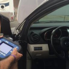 Running diagnostics on a vehicle